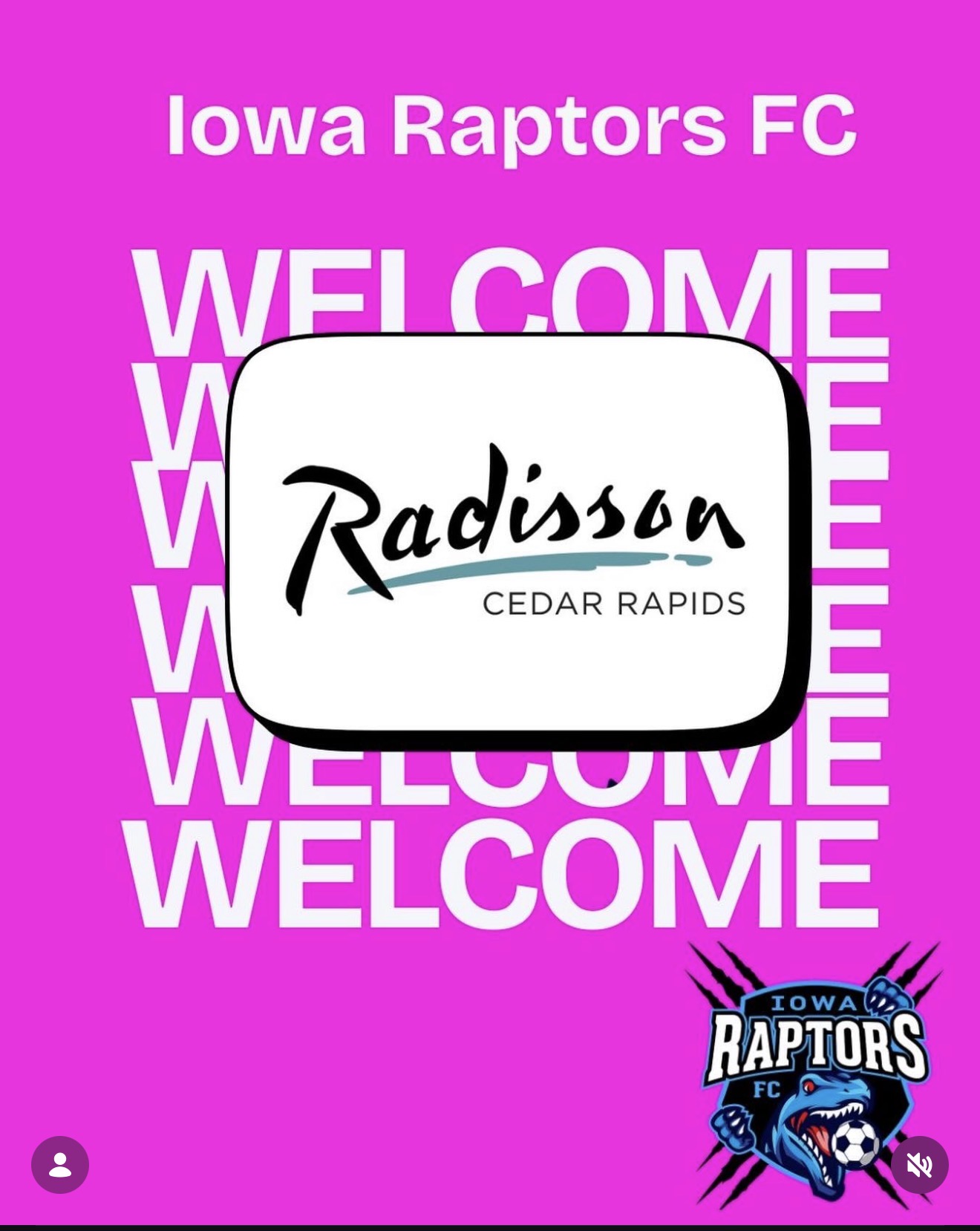 Radisson Cedar Rapids sponsorship announcement